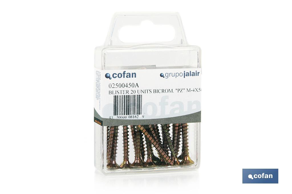 BLÍSTER DE 4 UDS. DIN 7505 PZ M-5X80 VENTA UNITARIA