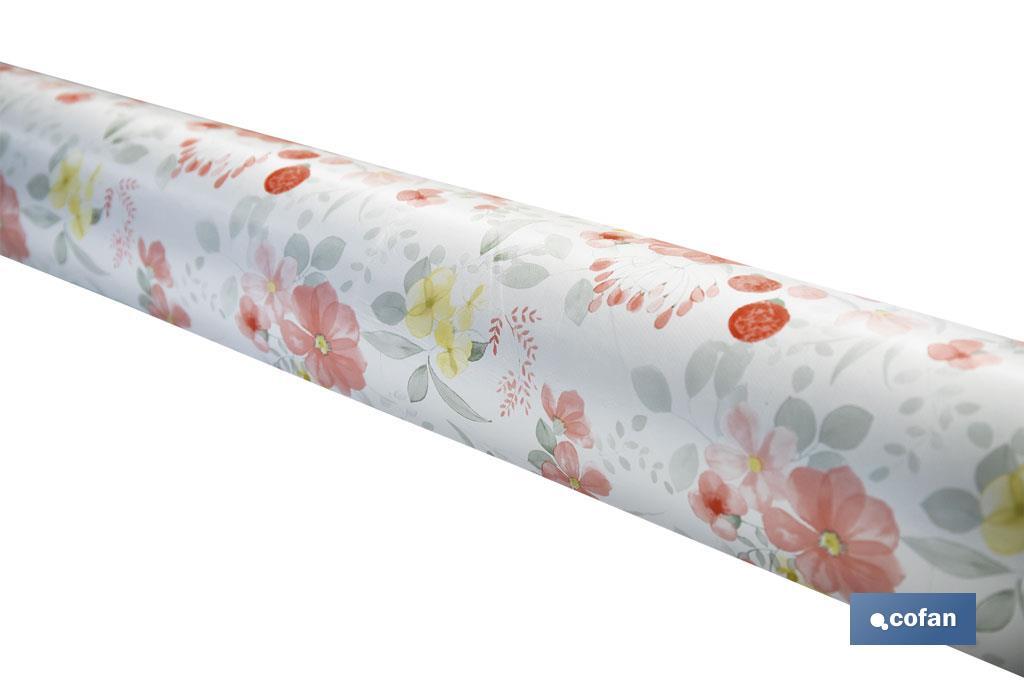 ROLLO DE HULE DISEÑO CORAL  1,40 x 20 m