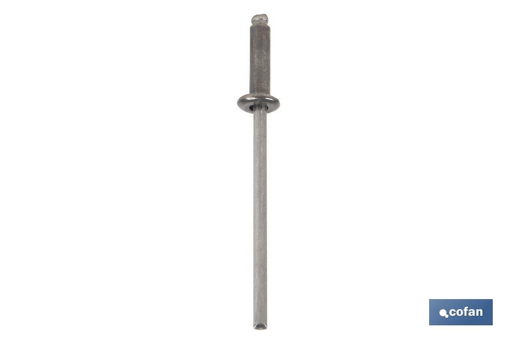 REMACHE ACERO INOX. A-2  4 X 6 MM