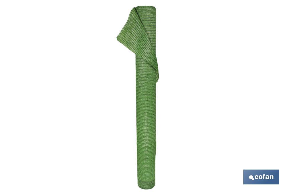 Malla de sombreo para exterior | Reduce la radiación aportando protección en jardín y terraza | Color: verde claro
